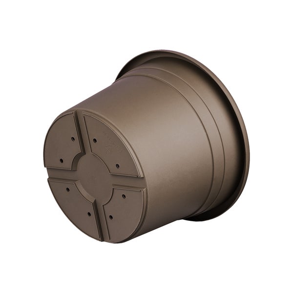 Blumentopf aus Kunststoff mit Entwässerungslöchern