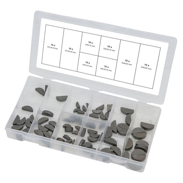 KS TOOLS Sortiment Federkeile 80tlg. - 970.0560