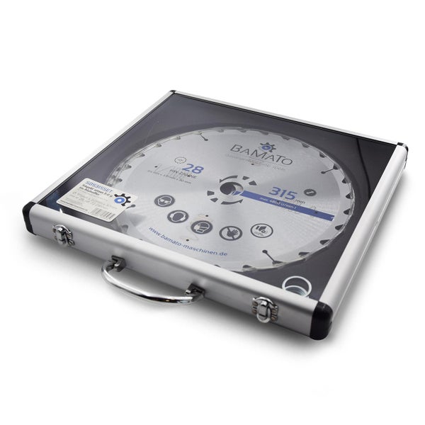 Bamato Sägeblatt Set im Aluminiumkoffer, 315 Millimeter Durchmesser