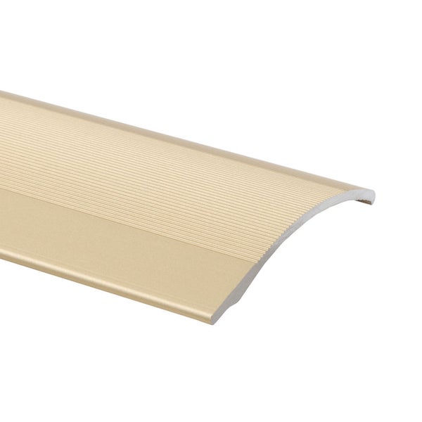 FLOORDIREKT Anpassungsprofil - aus Aluminium - Höhenausgleich bis 11 mm - Selbstklebend - 38 mm - Sahara - 100 cm