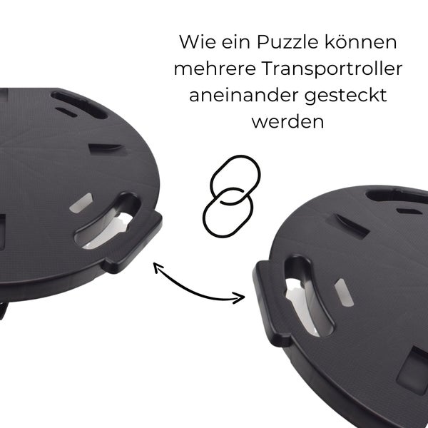 Transportroller Rollbrett Transportrollen Rollbrett Werkstatt Pflanzen Rollbretter Transport Möbelrollen flach Pflanzenroller rund Transporthilfe mit Rollen 40