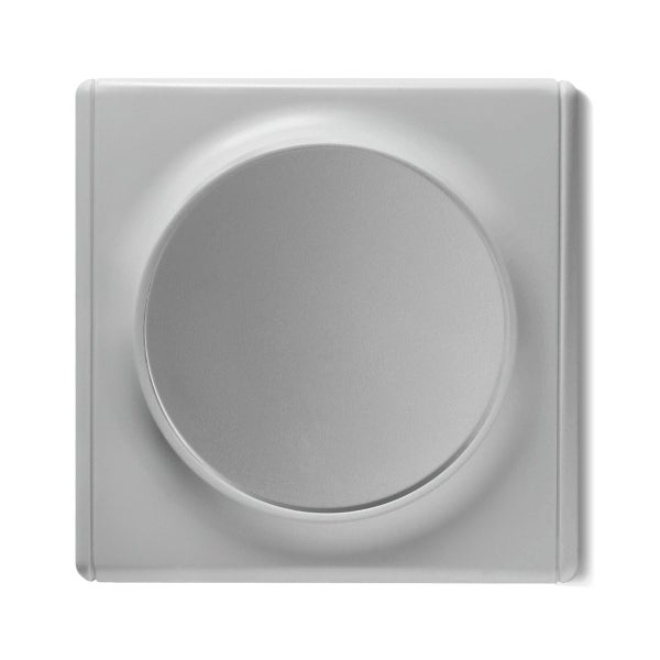 Quadratischer Drehdimmer Einsatz aus Kunststoff fuer die Unterputzmontage zur Lichtsteuerung
