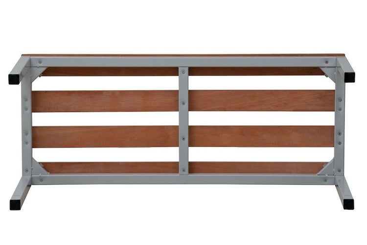 PROREGAL Sitzbank Seal Freistehend Grau/Buche Ohne Rückenlehne HxBxT 40 x 150 x 40 cm Holz