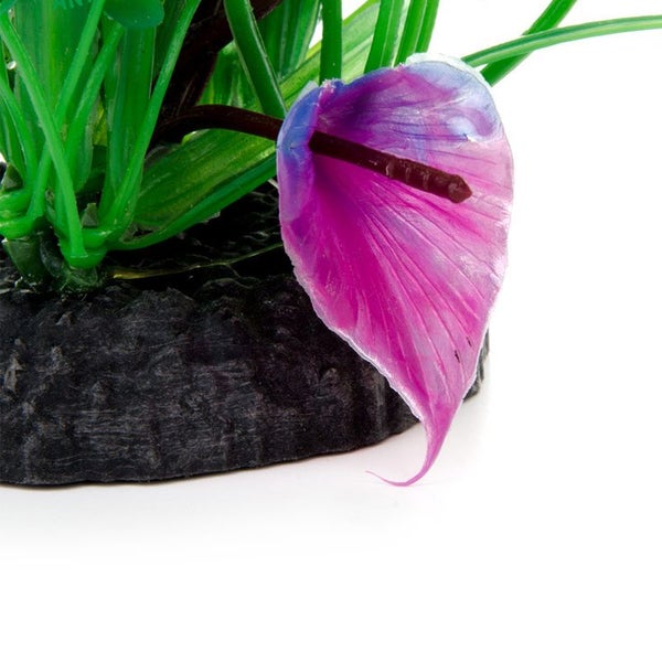 Aquarium Wasserpflanzen Kunststoff Aquarien Pflanzen Pflanze 15 cm bunt