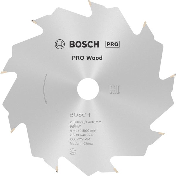 Bosch Kreissägeblatt Pro Wood, Durchmesser 130 Millimeter