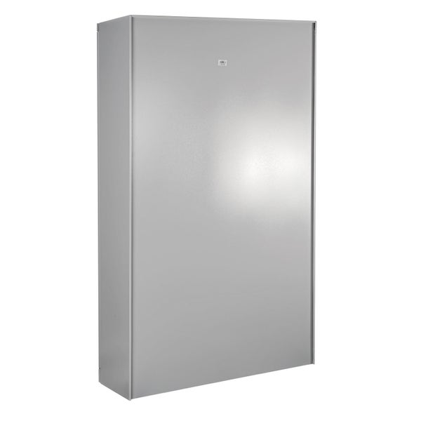 PROREGAL Stahlschrank Owl mit 4 Fachboden HxBxT 192 x 110 x 38 cm Lichtgrau