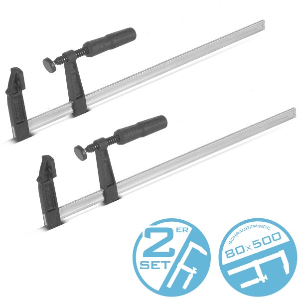 Schraubzwinge beim Fixieren und Festklemmen von Holzwerkstücken.