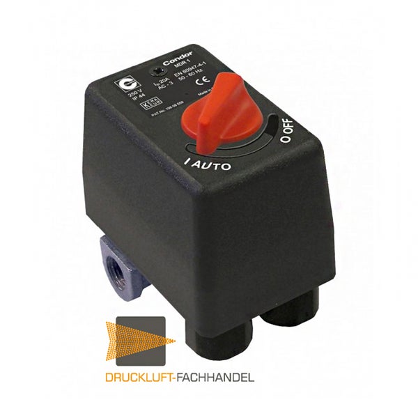 Condor Druckschalter MDR 1/11 EA 2,5-11 bar 212140 Anschluss F4 G1/4Alu - 50212001