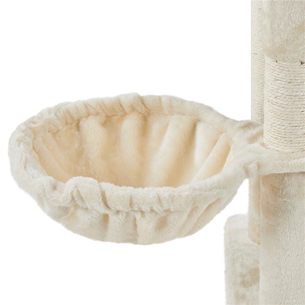 Detailansicht eines Katzenkratzbaums mit Liegemulde