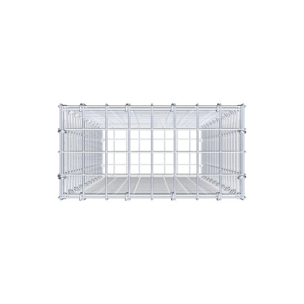 Gabione 100 cm x 40 cm x 20 cm (L x H x T), Maschenweite 5 cm x 5 cm, C-Ring