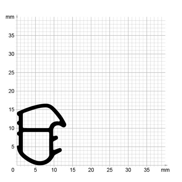 DIWARO. | Stahlzargendichtung SZ067 | schwarz | 5 Meter