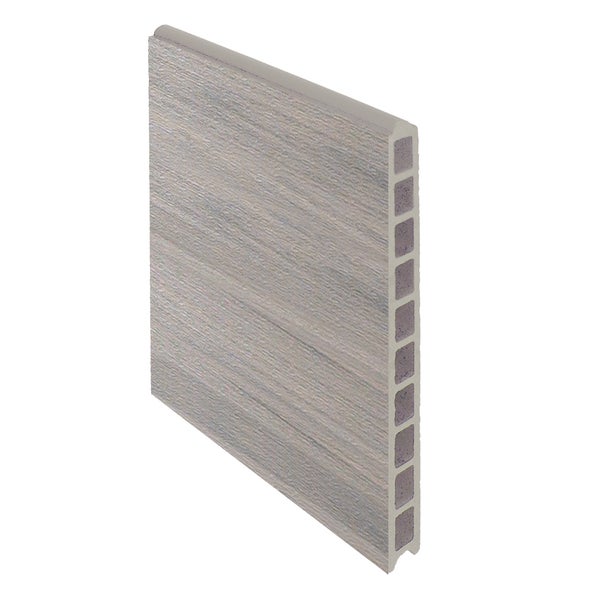 GartenLand Musterstück WPC Zaun XL Ameland Co-extrudiert Amethystgrau 20 cm