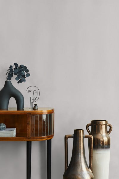 Tapete Weiß Grau Grafisch Modern für Wohnzimmer Schlafzimmer Küche MADE IN GERMANY 10,05 x 0,53m