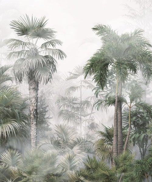 Dekorative Tapete mit Palmenmotiv für den Innenbereich