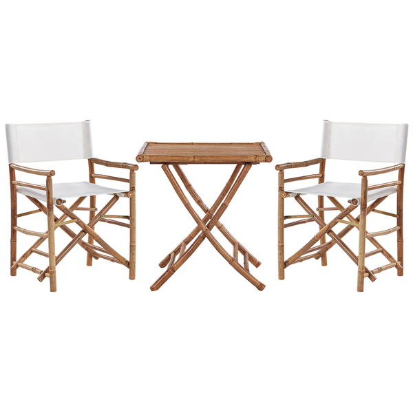 Bistro Set klappbar MOLISE Bambusholz Braun