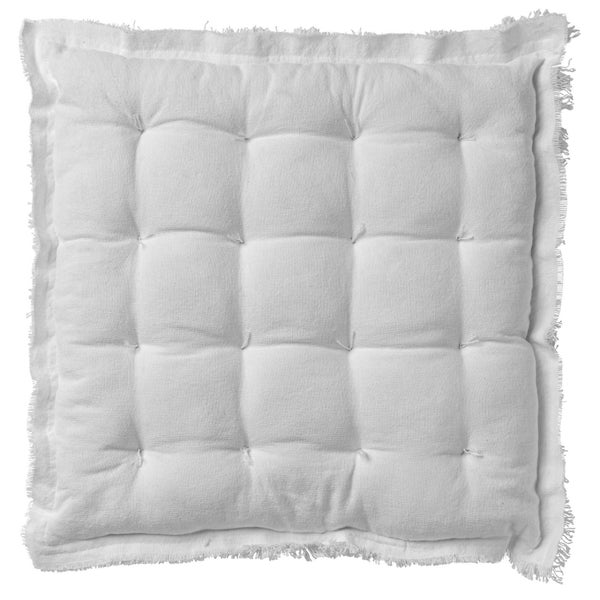 BURTO - Stuhlkissen Baumwolle mit stone-washed optik Snow White 40x40 cm