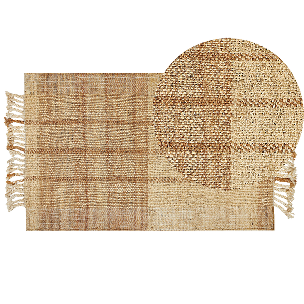 Teppich KARKIN Beige 80 x 150 cm Jute