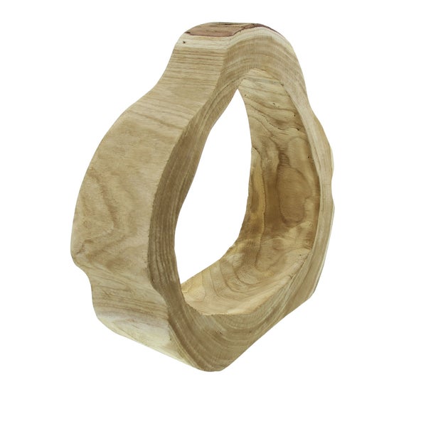 FRANK FLECHTWAREN | Holzdeko Artwork, HOLZ, ca. 43 x 38 x 12 cm