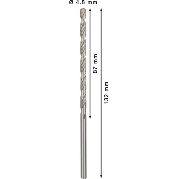 Bosch PRO Metal HSS-G Spiralbohrer 4,8 x 87 x 132 mm - 2608596819