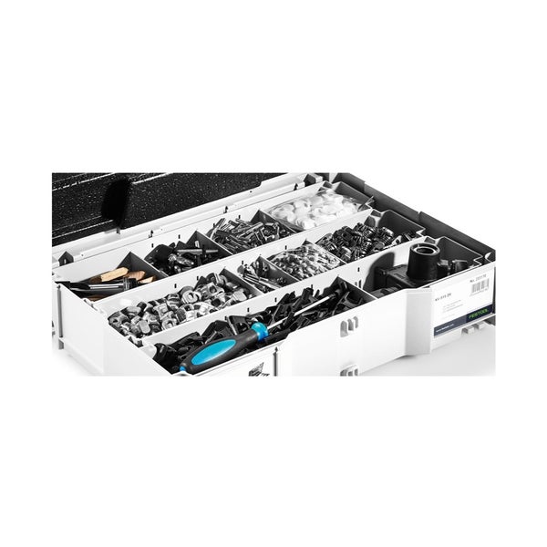 Festool DF 500 Q-Plus Dübelfräse Domino 420W 28mm im Systainer ( 494847 ) + Domino Verbinder Sortiment KV-SYS D8