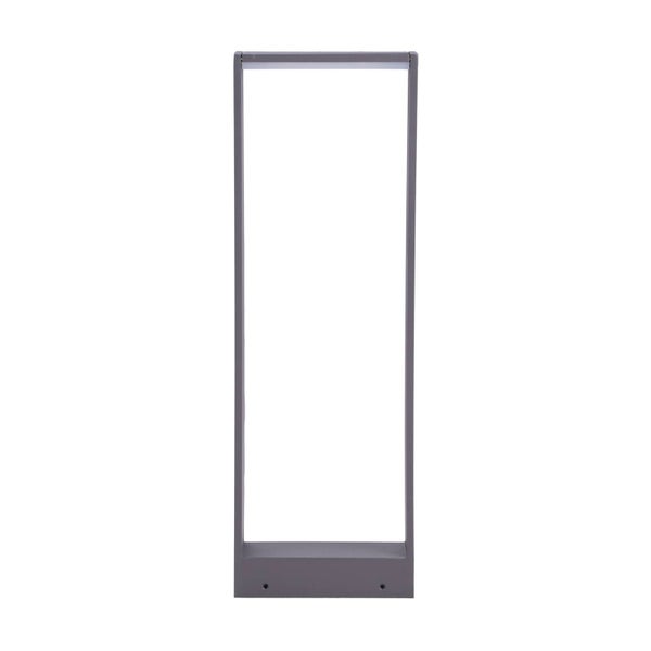 Lindby LED Außenleuchte Luitgard (spritzwassergeschützt (Modern) in Alu aus Aluminium (1 flammig,) - Wegeleuchte, Pollerleuchte Wegelampe Sockelleuchte