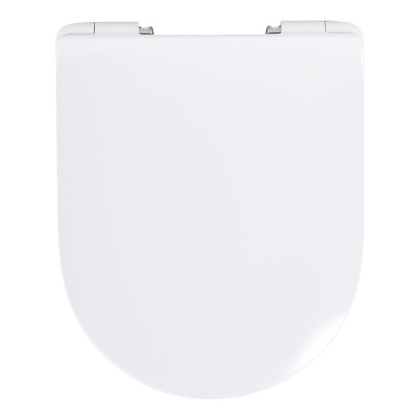SCHÖNER WOHNEN-Kollektion WC-Sitz ANTUS SLIMLINE, Weiß, Toilettendecken mit Absenkautomatik, Klodeckel kratzfest und keimarm, Klobrille inkl. Befestigungsmaterial