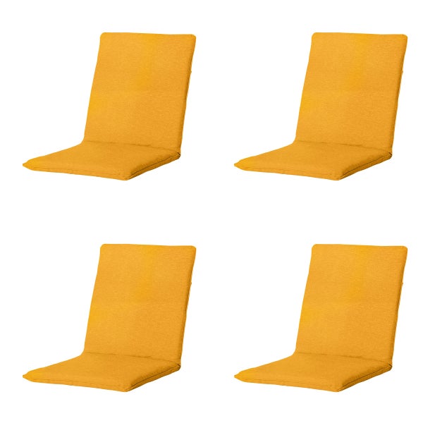 Stuhlauflage Stapelstuhl Panama Golden Glow - Ca. 97x49 cm - 4er-Set