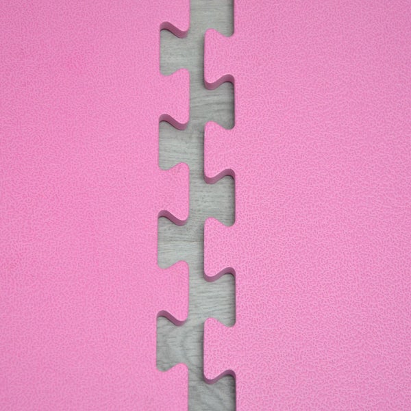 360x180 XL Trainingsmatte mit Rand - 8er Set 90x90 Bodenmatte Pink