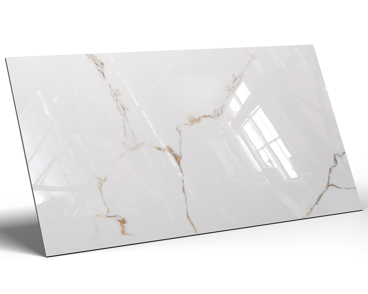 Feinsteinzeug Wand- und Bodenfliese 60 cm x 120 cm - Torrence white