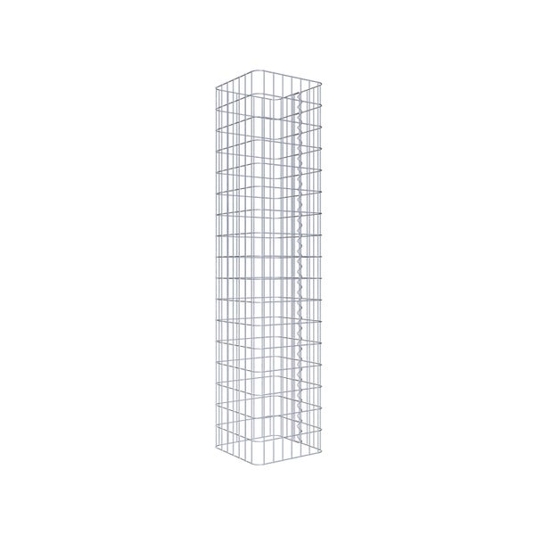 Gabionensäule 37 x 37 cm, MW 5 x 10 cm eckig - Höhe: 1,70 m