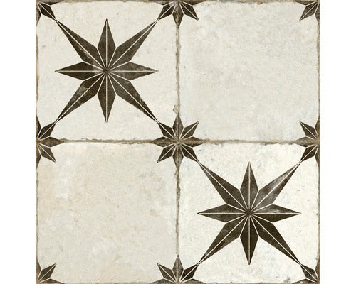 Wand- und Bodenfliese FS Star Ara black 45x45cm