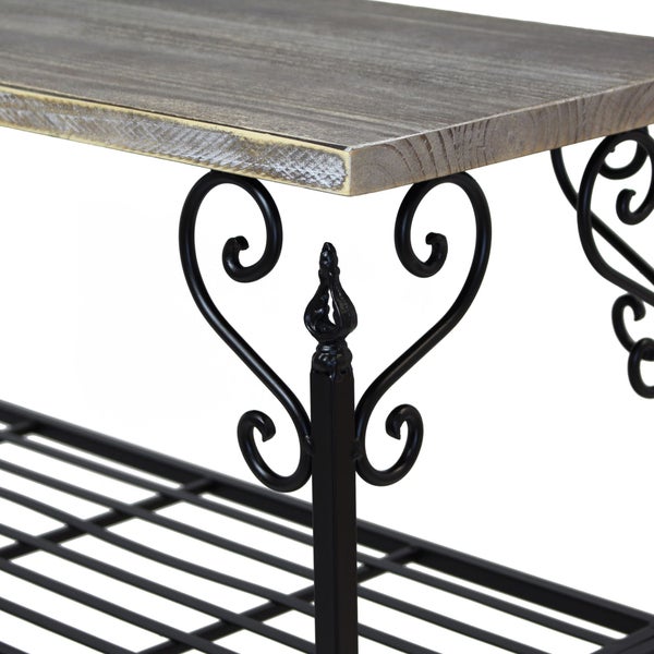 FRANK FLECHTWAREN | Metallregal Bordeaux, METALL, 89 x 33 x 82 cm, einfache Selbstmontage