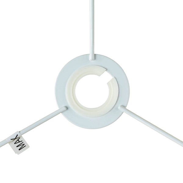 Lampenaufhängung aus Metall mit maximaler Belastungskennzeichnung