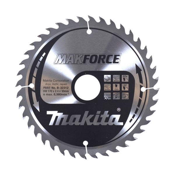 Makita MAKFORCE Sägeblatt 170x30x40Z - B-32312