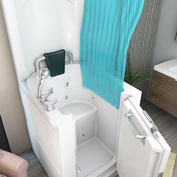 Seniorendusche Sitzwanne  mit Tür S10D-WP 80x90
