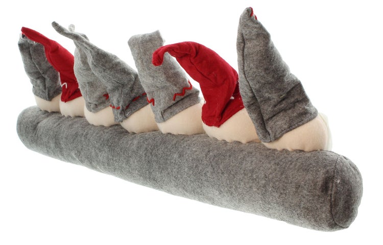 FRANK FLECHTWAREN | Zugluftstopper 7 Zwerge, TEXTIL, FILZ, Breite 94 cm, GH 35 cm