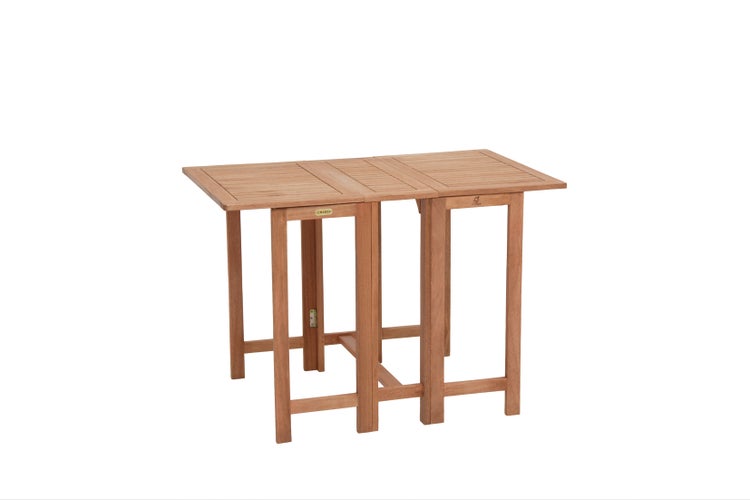 Gartentisch, beidseitig abklappbar, 107 x 65 cm, Eukalyptus