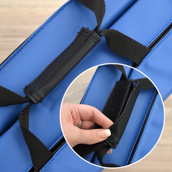 180x60 Klappbare Gymnastikmatte - 5cm dicke Turnmatte Blau Schwarz