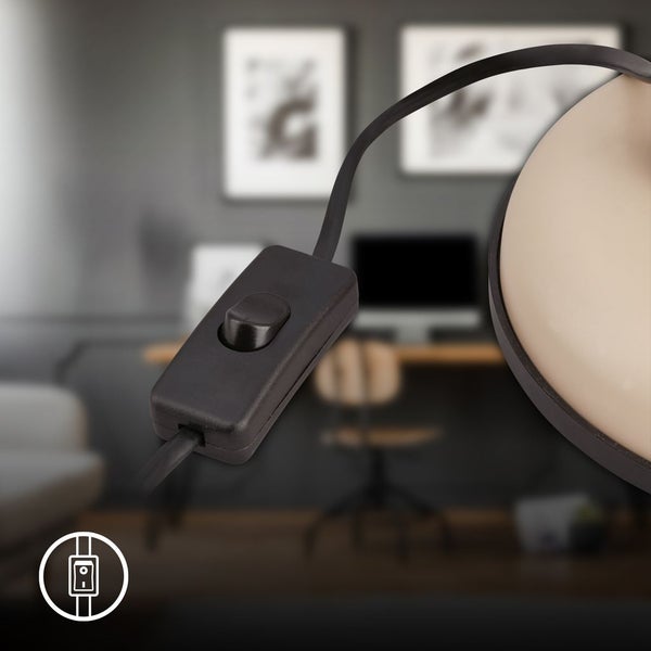 Schreibtischlampe Leselampe Tischlampe Kabelschalter Schwenkbar Büro