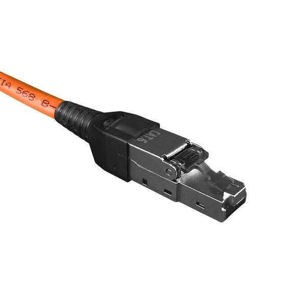 ProfiPatch feldkonfektionierbarer Stecker RJ45 Cat.6 250MHz AWG22-27 geschirmt werkzeuglos