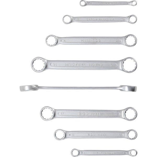 BGS Doppel-Ringschlüssel-Satz extra flach SW 6-22 mm 8tlg. - 30300