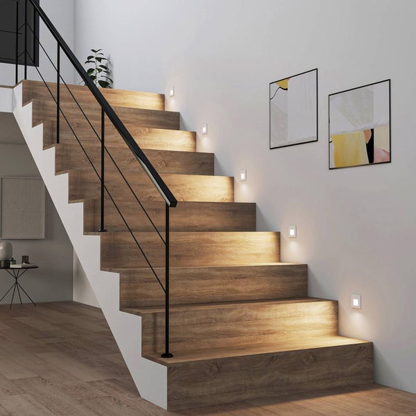 Arcchio LED Wandeinbaustrahler Vexi (Modern) in Weiß aus Aluminium (1 flammig, ) Wohnzimmerleuchte