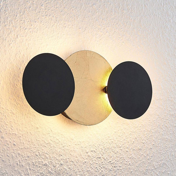 Lindby LED Wandleuchte, Wandlampe Innen Grazyna (Modern) in Schwarz aus Metall (3 flammig ) - Wandstrahler Wandbeleuchtung Schlafzimmer / Wohnzimmer Wohnzimmerleuchte