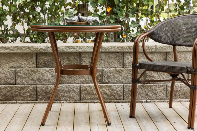 Loures Cafetisch Ø70 braun. 70 X 70 X 75 cm