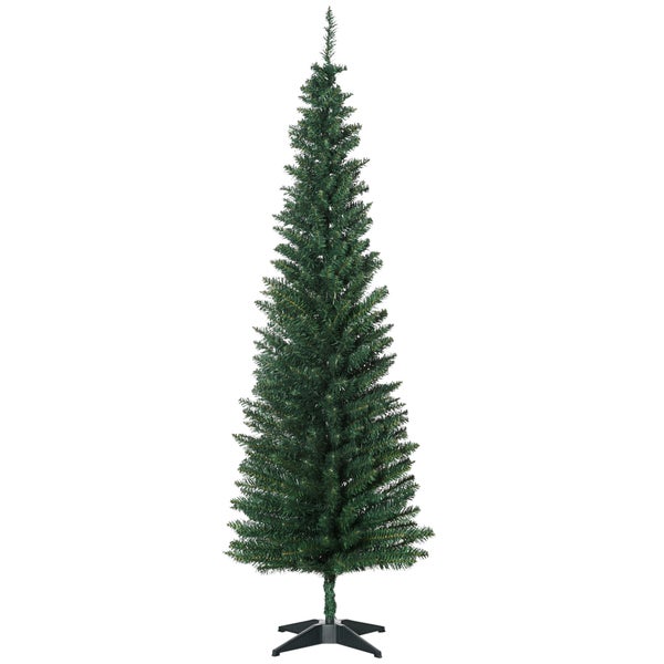 HOMCOM Weihnachtsbaum, Ø55 x 180 cm, PVC, Grün