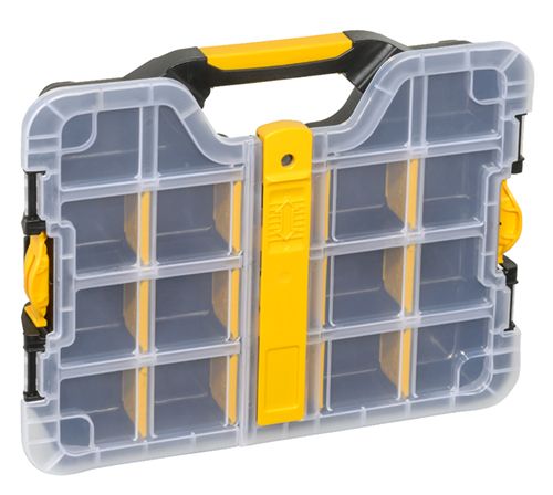 PROREGAL SparSet 5 x Sortimentskasten EuroPlus Basic HxBxT 5,5 x 29,5 x 23,5 cm Schwarz-Transparent-Grau