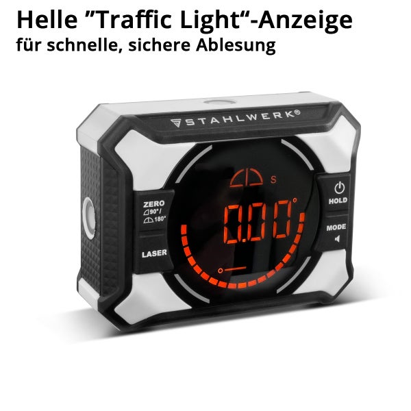 Digitale Wasserwaage mit Laserfunktion der Marke Stahlwerk