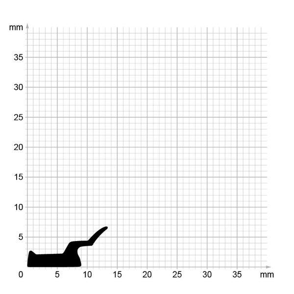 DIWARO. | Lippendichtung LP289 | schwarz | 5 Meter