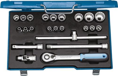 Gedore Steckschlüsselsatz D19 EMU-20 23tlg. 1/2″ SW 8-32 mm Anzahl Zähne 60 12-kant - 2545845