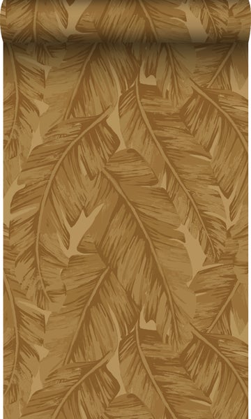 Origin Wallcoverings Tapete Palmblätter Ockergelb - 50 x 900 cm - 347891